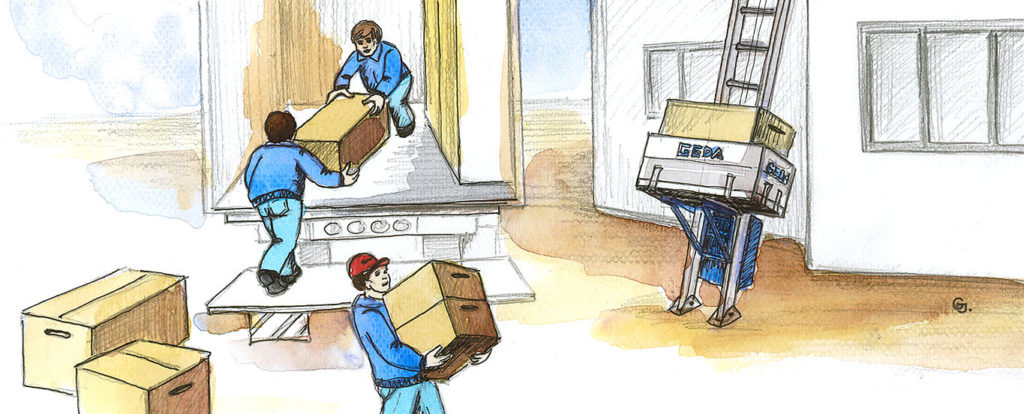 GEDA elevador mudanzas