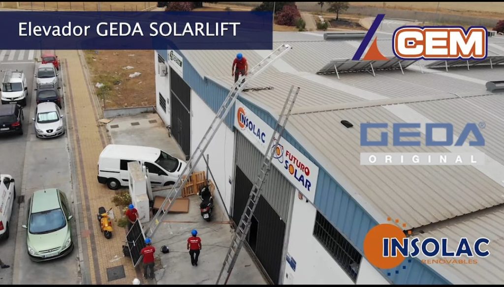 CEM entrega elevador GEDA SOLAR LIFT en SEVILLA