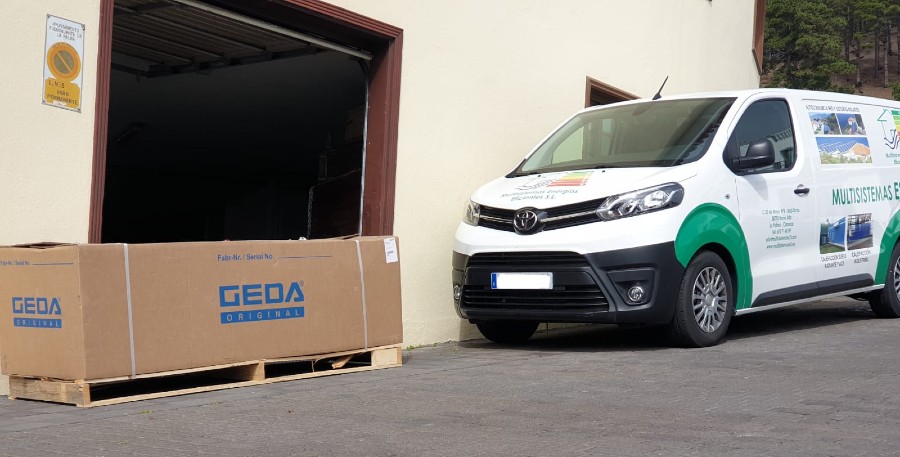 CEM vende un elevador GEDA SolarLift en La Palma a la empresa Multisistemas E2