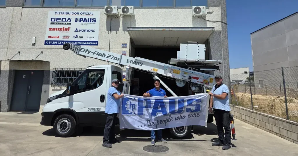 CEM Elevadores entrega un PAUS City Floh 27m HYBRID a SIT Spain